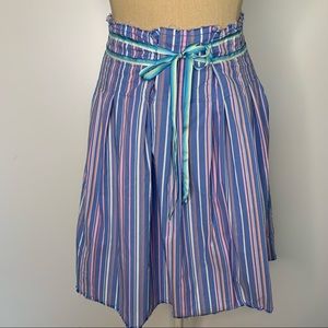 Old Navy vintage blue striped skirt 0